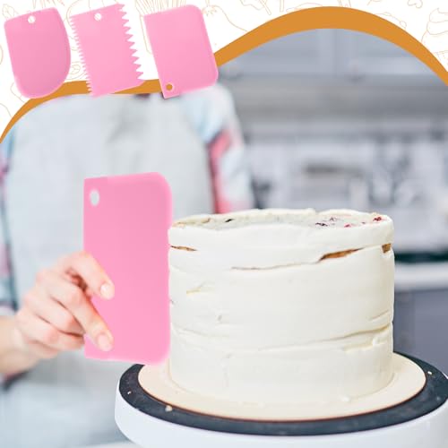 10 Pcs cake spatula set Decorating Kit Baking Supply Accessories Tools for Beginners and Pros Includes 2 Frosting Straight Angled Spatula 3 Icing Smoother Scrapers 5 Pieces Cream tools (10 Count)