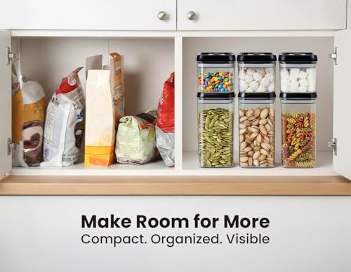 Flip Tite Food Storage Container 5" LARGE Size Airtight Lid Lock Top (3 Count)