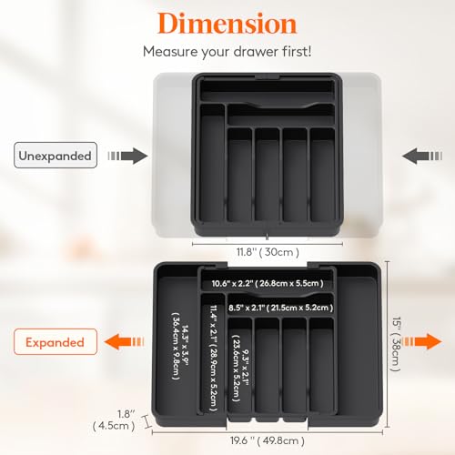 Expandable Silverware Drawer Organizer