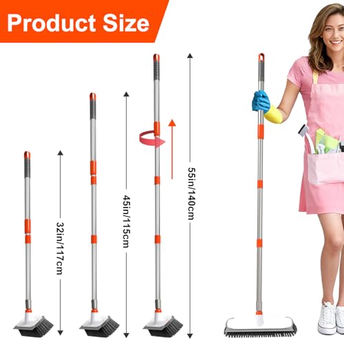 Floor Scrub Brush with Long Handle