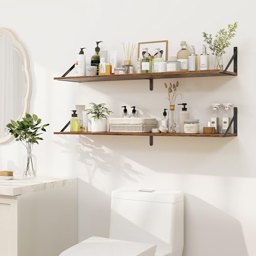 Deep Floating Shelves for Wall (2 Count)