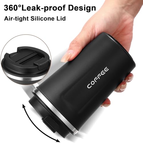 6 Pack 12oz Travel Coffee Mugs Insulated (6 Count)