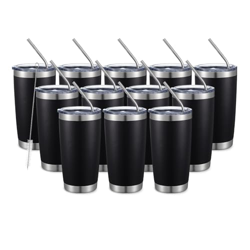 20oz Double Wall Vacuum Insulated Travel Mug (12 Count)