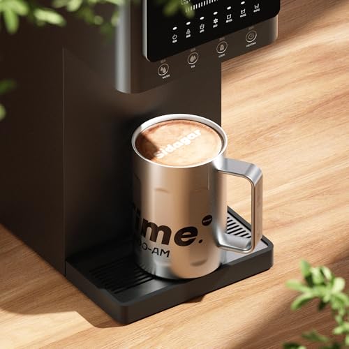 18 oz Stainless Steel Insulated Coffee Mug with Handle and Lid