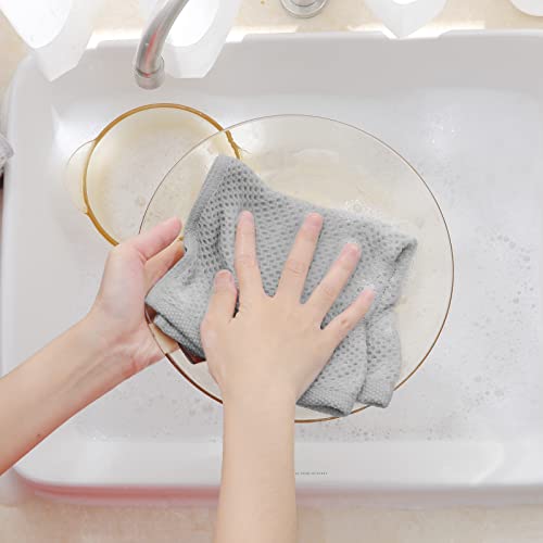 100% Cotton Waffle Weave Kitchen Dish Cloths 6 (6 Count)