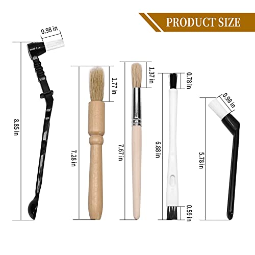 9PCS Coffee Machine Cleaning Brush Grinder Wooden Cleaning Brush Coffee Machine Head Brush Coffee Brush