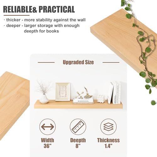 Floating Shelves for Wall (2 Count)