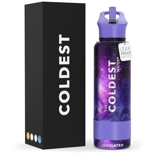 Coldest Insulated Water Bottle with Straw Lid