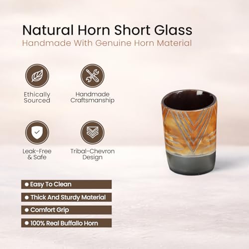 Viking Horn Shot Glasses Set of 8 (8 Count)