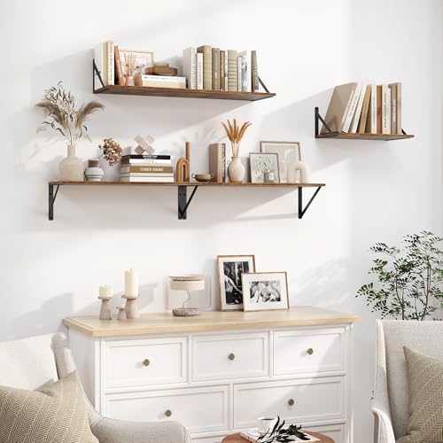 Deep Floating Shelves for Wall (2 Count)