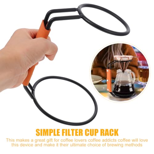 Coffee Dripper Stand Filter Cup Holder with Handle Lightweight Coffee Filter Rack for Various Sizes 7.48 X 4.72 X 3.54 in Home Brewing