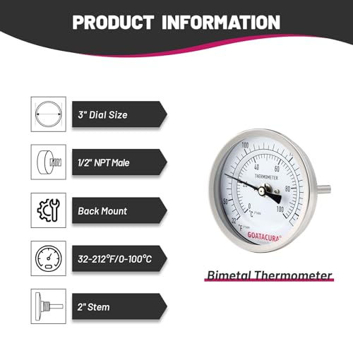 Dial Thermometer for Brewing