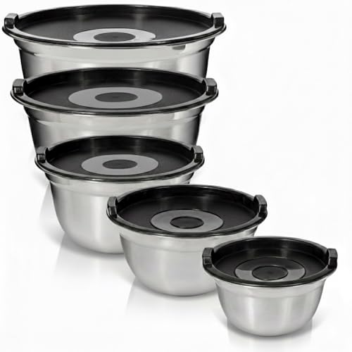 Stainless Steel Mixing Bowls with Lids