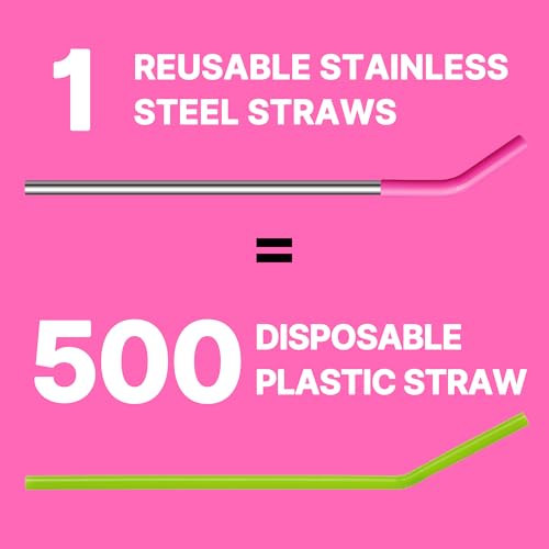 Metal Straws Reusable for 40oz Tumblers