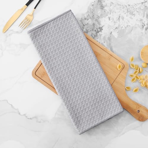 Microfiber Waffle Weave Kitchen Towels (4 Count)