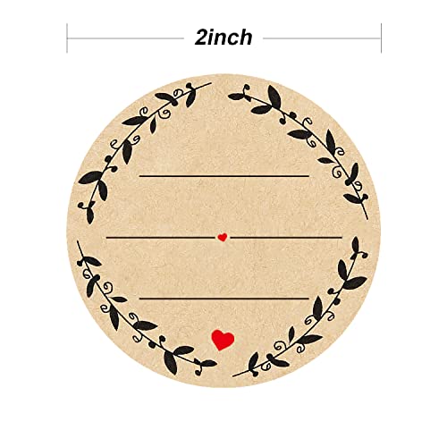 500pcs 2" Label Stickers for Jars and Lids