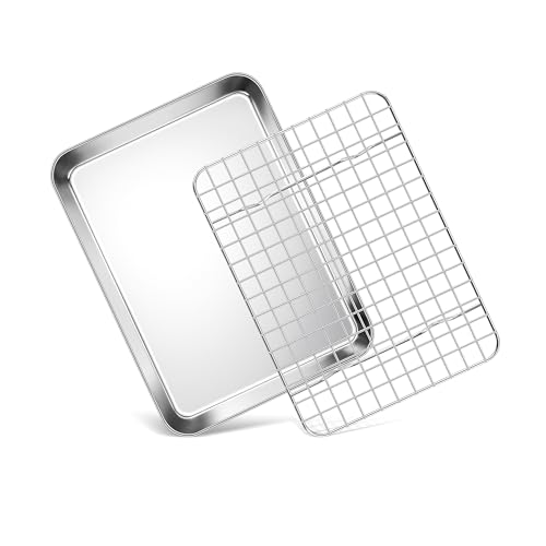 Toaster Oven Pan with Rack (2 Count)