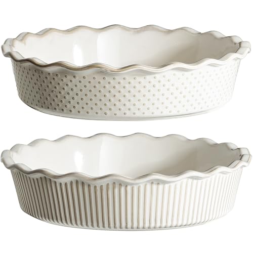 Ceramic Deep Pie Pan Set of 2 (2 Count)