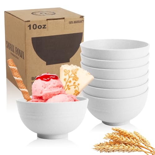 Mini Wheat Straw Bowls Set of 6