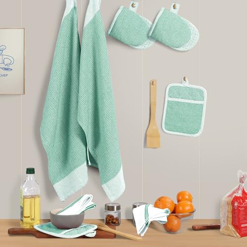Potholders & Oven Mitts Heat Resistant (8 Count)