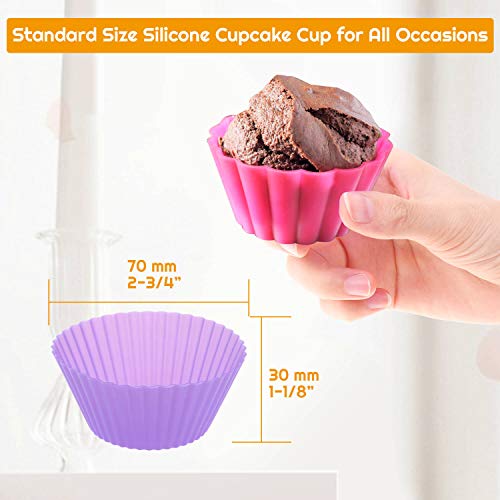 54 Pack Silicone Muffin Cups (54 Count)