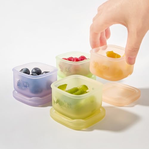 Silicone Baby Food Storage Containers 4pk (4 Count)