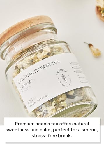 Korean Food KKOKDAM Acacia Flower Tea Decaf Floral Tea Caffeine Free