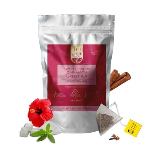 Sweet Hibiscus Cinnamon Green Tea 200gm (100 Count)