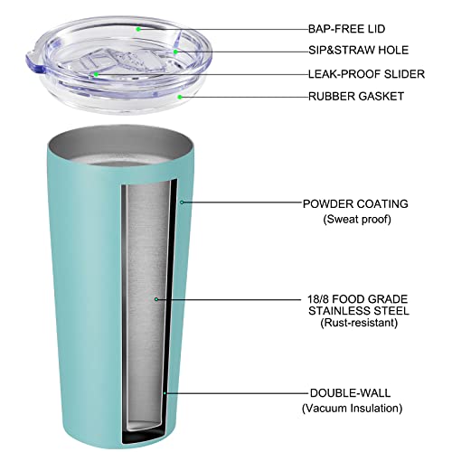 20oz Tumbler Bulk with Lid and Straw 12 Pack (12 Count)