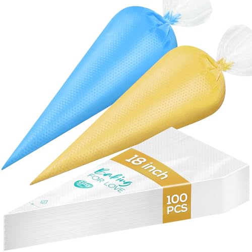 100PCS 18 Inch Disposable Anti Burst Thick Piping Bags