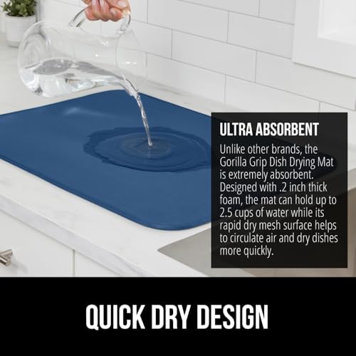 Ultra Absorbent Microfiber Dish Drying Mat