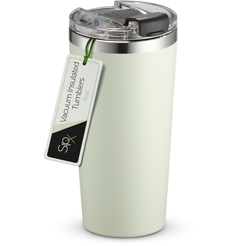 16 oz Insulated Coffee Tumbler with Leakproof Lid