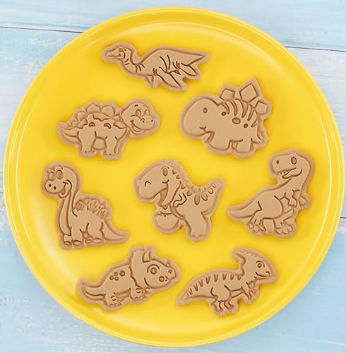8 Pcs Dinosaur Cookie Cutters Set