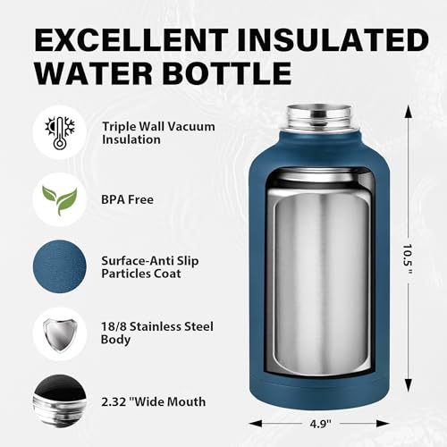 Insulated Water Bottle 64 oz