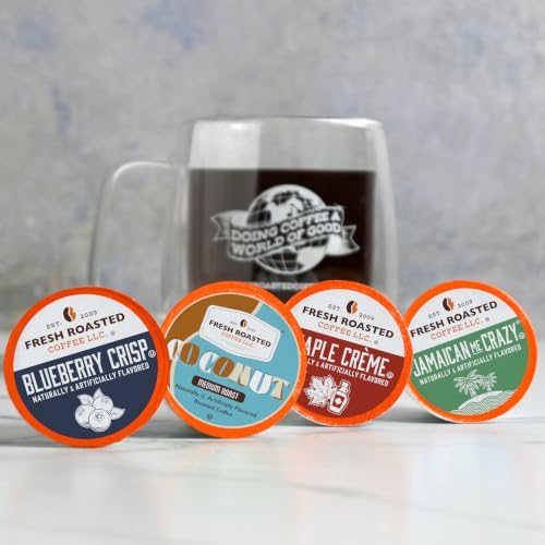 Fun Flavors Flavored Coffee Pod Variety Pack Flavored K (24 Count)