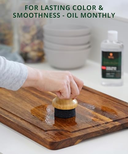 Wooden Cutting Boards for Kitchen Meal Prep & Serving (3 Count)