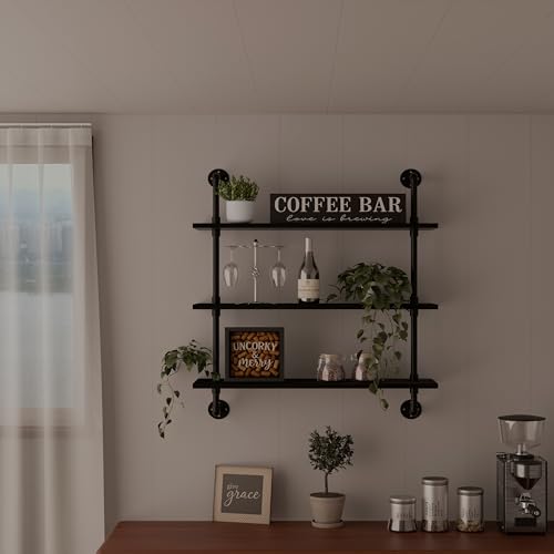 Industrial Pipe Shelf Shelving Bookcase