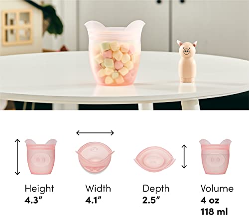 Reusable 100% Silicone Baby + Kid Snack Containers
