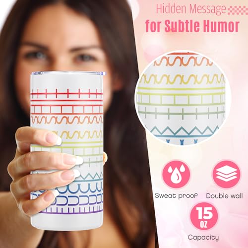16 oz Hidden Message Tumbler Insulated with Lid Straw