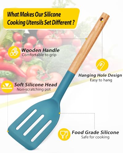 Pack of 4 Silicone Cooking Utensils Set (4 Count)