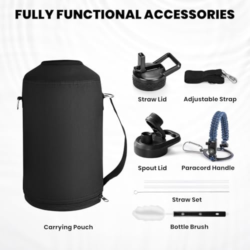 One Gallon Water Bottle Insulated 128 oz