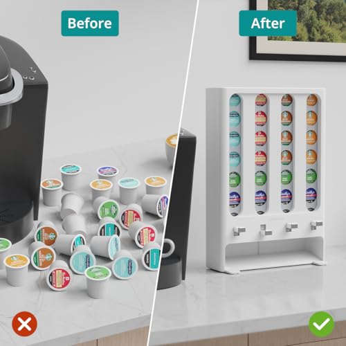 K Cup Holder Creative Coffee Pods Storage Stand Vending (28 Count)