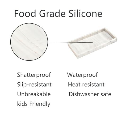 Silicone Bathroom Tray for Counter (2 Count)