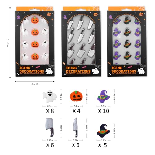 Edible Halloween Cake Decorations (39 Count)