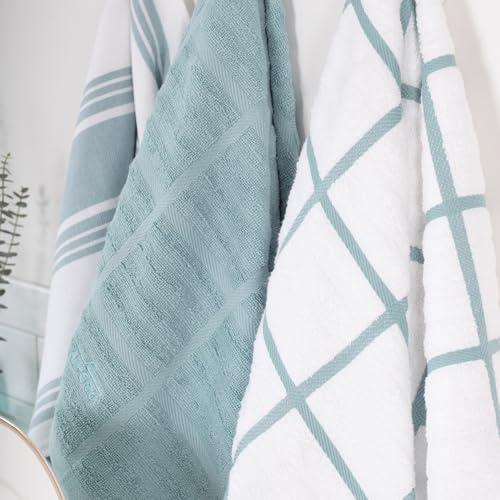 Solid & Coordinate Kitchen Towels (4 Count)