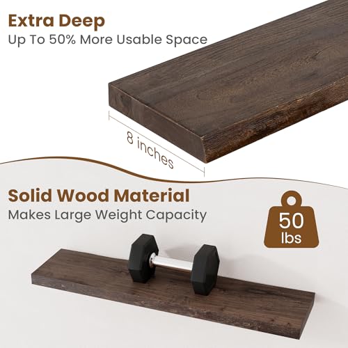 Floating Shelves for Wall Decor (2 Count)