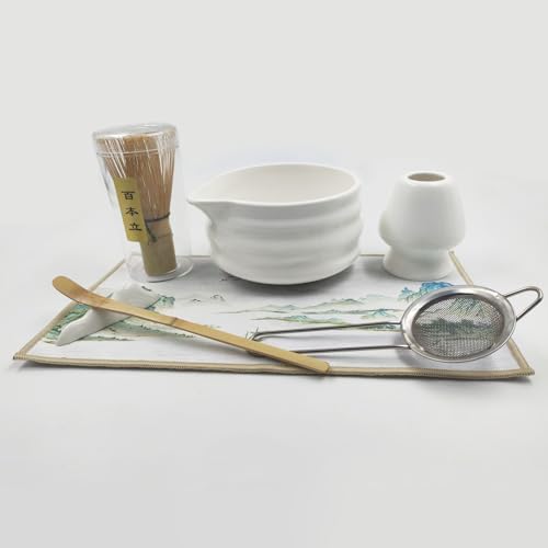 Matcha Whisk Set White (7 Count)