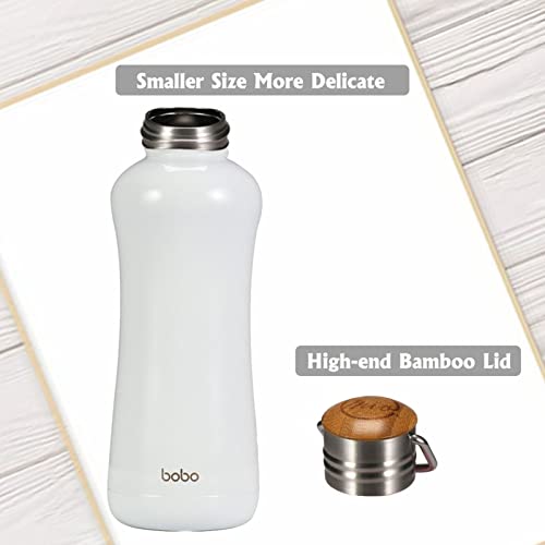 Mini Insulated Water Bottle With Bamboo Lid