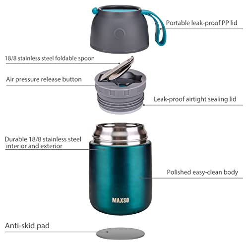 Insulated Thermo Food Jar for Hot & Cold Food for Kids Adult (2 Count)