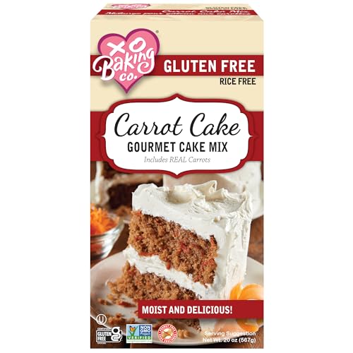 Gluten Free Carrot Cake Gourmet Cake Mix; Contains Real Carrots; Non (20 Ounce)